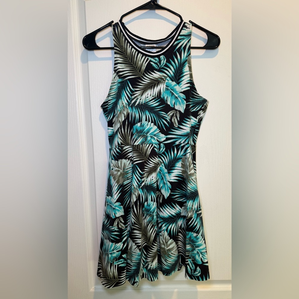 PINK Victoria's Secret Tropical Print Skater Dress Small